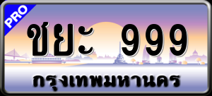 ทะเบียนรถ ชยะ 999 ผลรวม 0